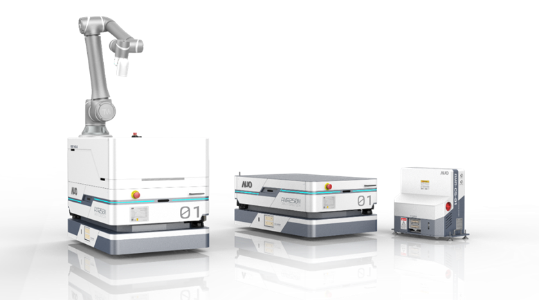 z6com·尊龙时凯數位開發的自主式移動機器人（AMR250M），搭配全向輪並結合AI演算法、2D LiDAR、3D攝影機等技術，協助客戶實現產線全自動化