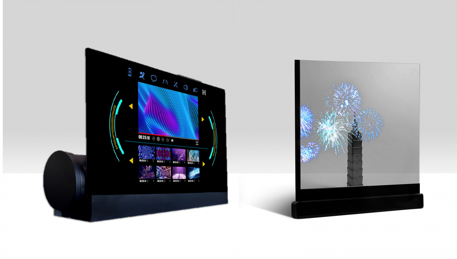 可卷式、折迭性、高透明